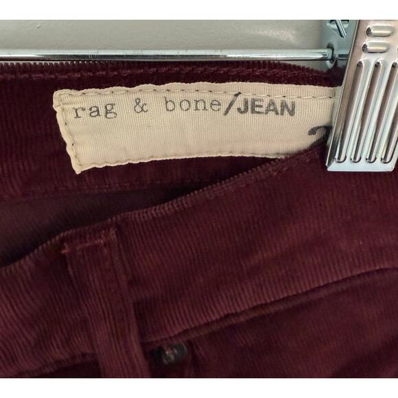 Rag & Bone Bordeaux Corduroy Skinny Jeans Womens Size 27 Made in USA - Picture 4 of 8